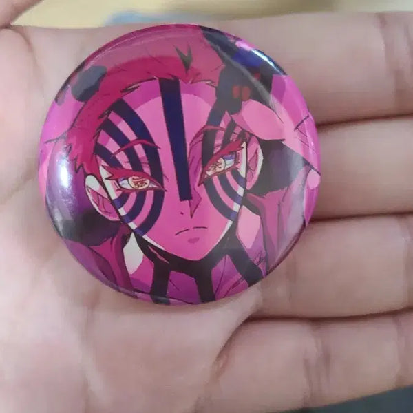 [BUNJANG] Kimetsu no Yaiba Akaza Hakuji Can Badge / 귀멸의칼날 아카자 하쿠지 캔뱃지 팝니다