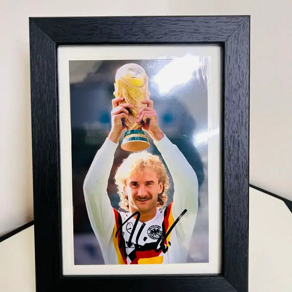 [BUNJANG] Rudi Völler Signed Framed Photograph / 독일 루디 펠러 친필싸인 액자 (마지막 가격내림)