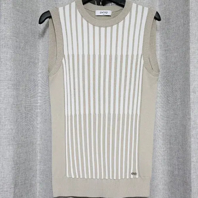 [BUNJANG] Ping Golf Knit Vest Beige Size 55 / 핑 골프 니트 조끼 베이지 90