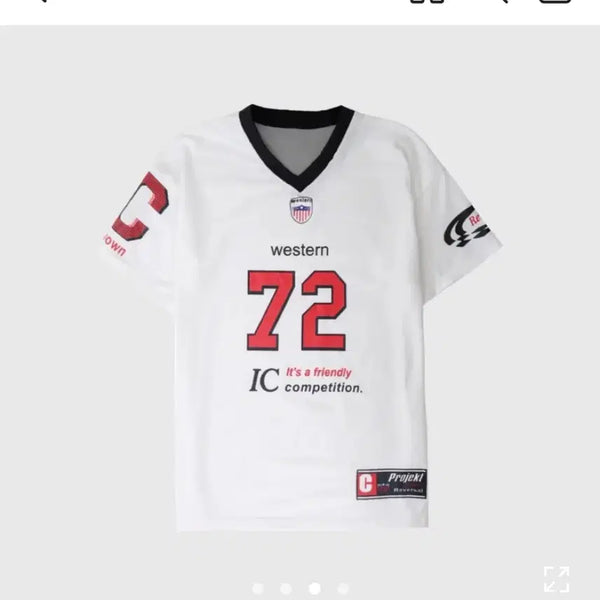 [BUNJANG] Western 72 Uniform Short-Sleeve T-Shirt / 에이블리 웨스턴 72 유니폼 반팔 티셔츠