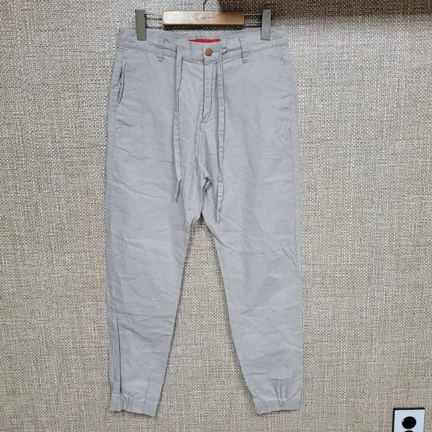 [BUNJANG] ZARA Linen Blend Banding Slacks Pants / S 28~29인치 자라 린넨 밴딩 슬랙스 바지 ZARA
