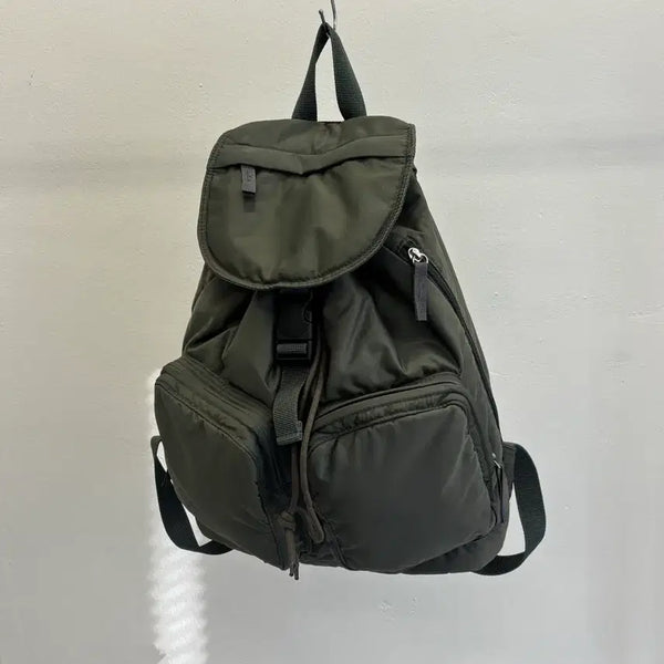 [BUNJANG] Uniqlo Nylon Rucksack Khaki / 올드 유니클로 럭색