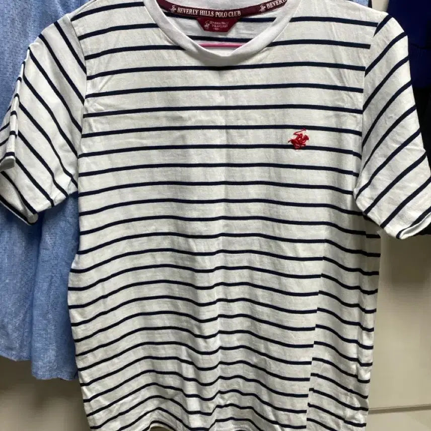 [BUNJANG] Beverly Hills Polo Club Striped Long Sleeve T-Shirt / Beverly Hills 폴로 클럽 스트라이프 티셔츠