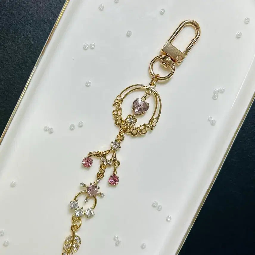 [BUNJANG] Handmade Bloom Heart Leaf Keyring / [핸드메이드/수공예] 블룸하트 리프 키링