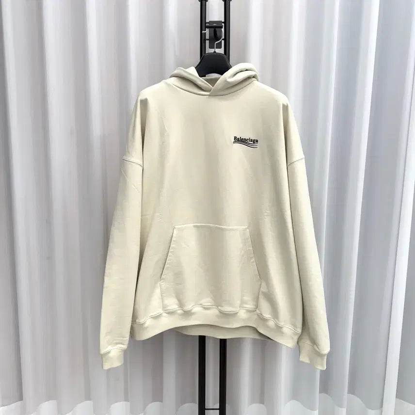 [BUNJANG] Balenciaga Political Embroidery Oversized Hoodie L / [백화점판 / 새상품] 발렌시아가 폴리티컬 자수 오버핏 후드티 L