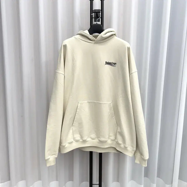 [BUNJANG] Balenciaga Political Embroidery Oversized Hoodie L / [백화점판 / 새상품] 발렌시아가 폴리티컬 자수 오버핏 후드티 L