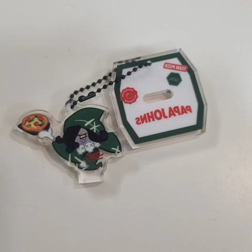 [BUNJANG] Cookie Run Papa John's Licorice Cookie Acrylic Stand Keyring / 쿠키런 파파존스 감초맛쿠키 아크릴 스탠드 키링