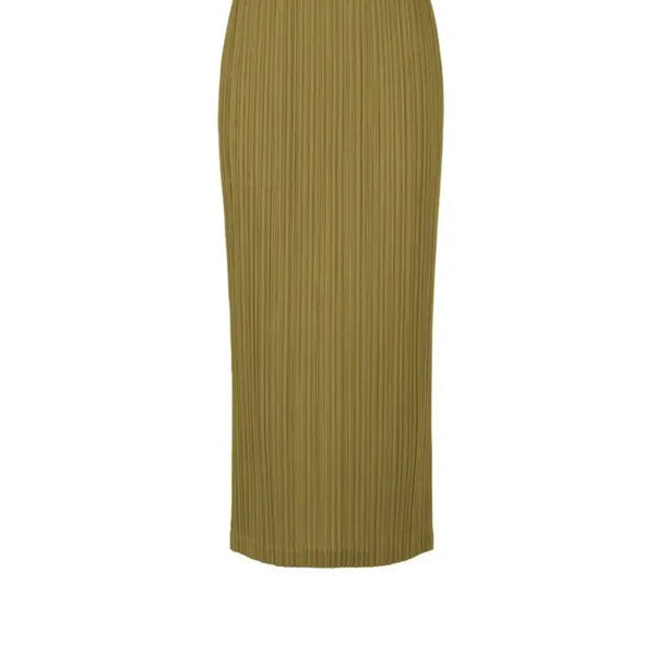 [BUNJANG] Pleats Please Loop Bottoms Skirt Khaki / 플리츠플리즈 Loop bottoms 스커트 새상품