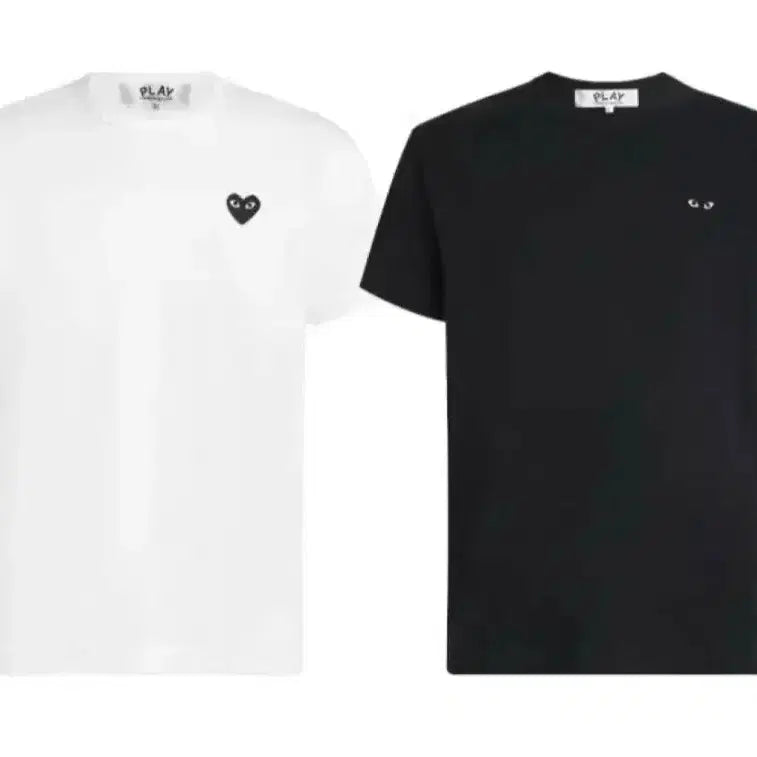 [BUNJANG] Comme des Garçons Blackheart Patch Short Sleeve T-Shirt / 꼼데가르송 블랙와펜 반팔티 무료배송