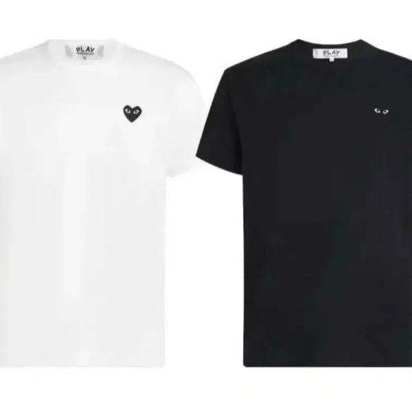 [BUNJANG] Comme des Garçons Blackheart Patch Short Sleeve T-Shirt / 꼼데가르송 블랙와펜 반팔티 무료배송