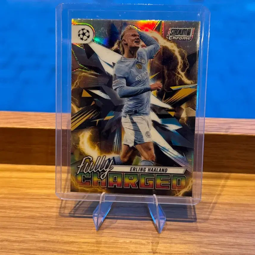 [BUNJANG] Erling Haaland Fully Charged Stadium Chrome Card / 홀란드 Fully Charged Stadium Chrome 카드