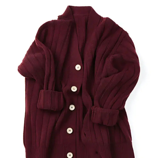 [BUNJANG] MOMODESIGN 10th Anniversary Cardigan Wine / [48] 모마디자인 10주년 가디건 와인