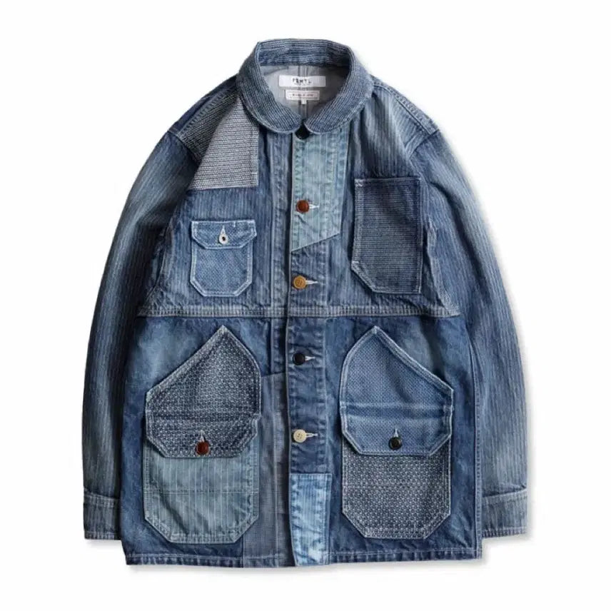 [BUNJANG] FDMTL Patchwork Coverall 3yr Wash Size 4 / (새상품) FDMTL 패치워크 커버올 3yr 워시 4사이즈