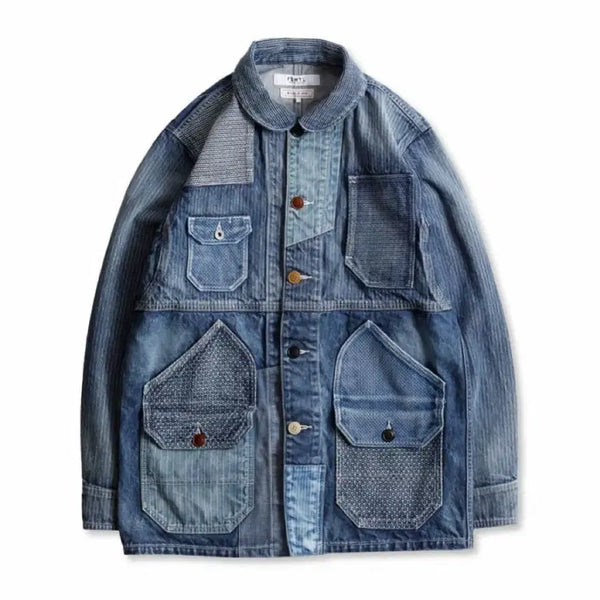 [BUNJANG] FDMTL Patchwork Coverall 3yr Wash Size 4 / (새상품) FDMTL 패치워크 커버올 3yr 워시 4사이즈