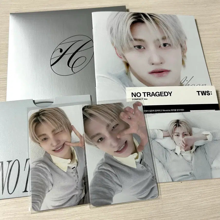 [BUNJANG] TWS SEVENTEEN Hoshi Compact "no tragedy" Album Photocard Set / 투어스 컴팩트 hush 지훈 풀셋 세트 앨범 포카 no tragedy