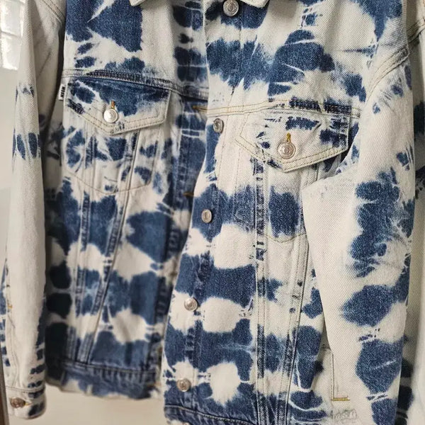 [BUNJANG] MSGM Tie-Dye Denim Jacket / MSGM 타이 다이 데님 자켓