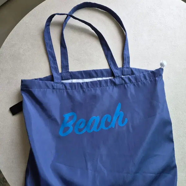 [BUNJANG] Blue Beach Shoulder Bag Eco Bag Nylon New / 블루 Beach 비치 숄더 가방 에코백 나일론 새상품