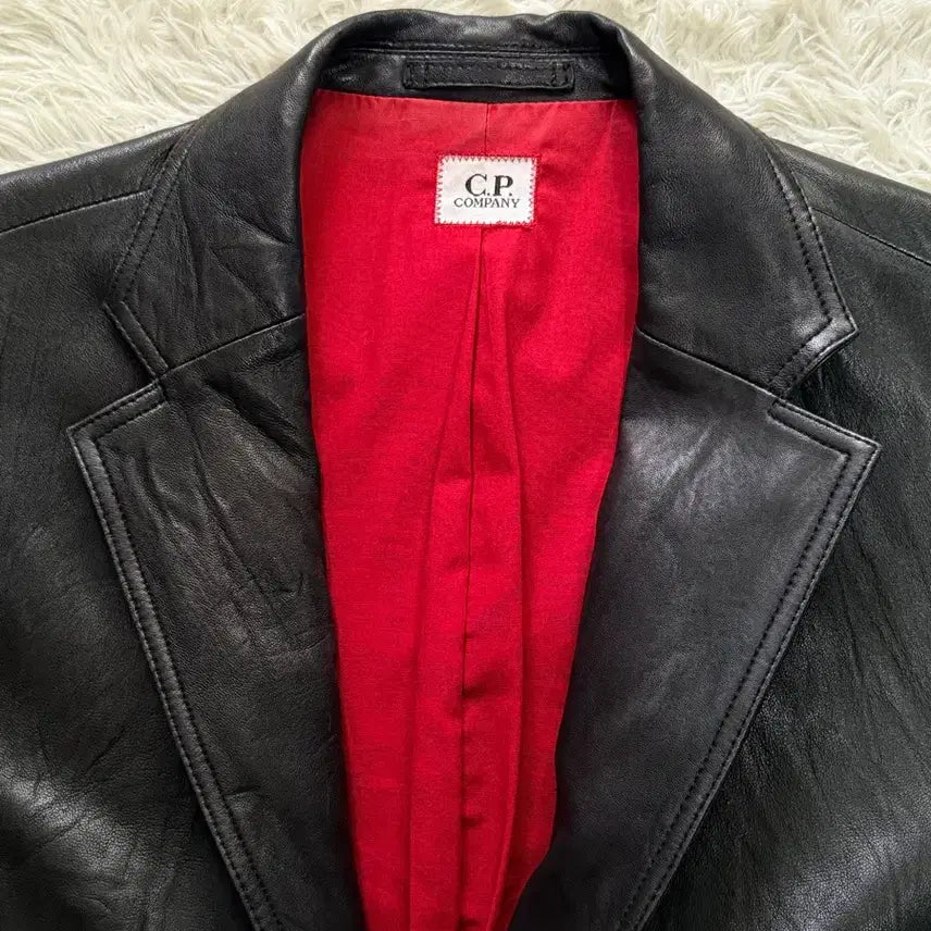 [BUNJANG] CP Company Vintage Archive Lambskin Leather Blazer / 씨피컴퍼니 빈티지 아카이브 램스킨 레더 블레이저