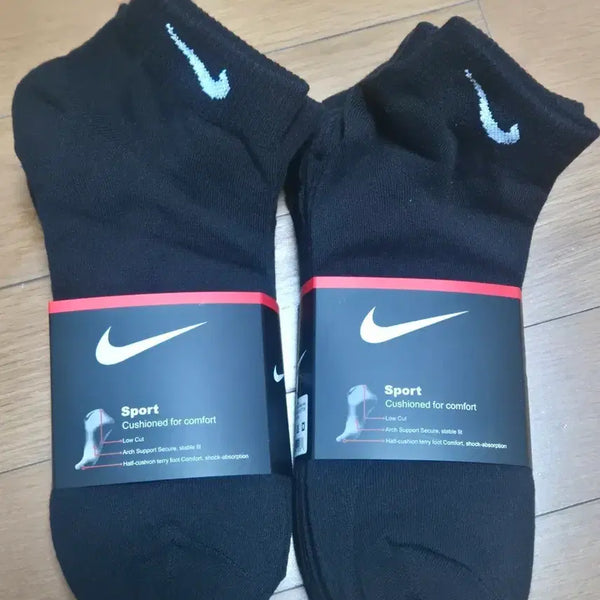 [BUNJANG] Nike Sports Men's Ankle Socks (Black, 10 Pairs) / (택배할인)나이키 스포츠 남자 단목 양말 블랙 10켤레