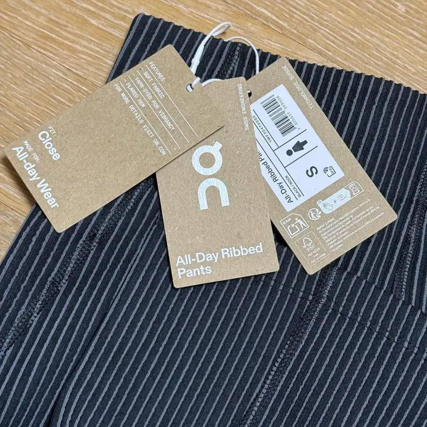 [BUNJANG] On Running All Day Ribbed Pants Black Size S / 온러닝 ALL DAY RIBBED PANTS 블랙 S사이즈