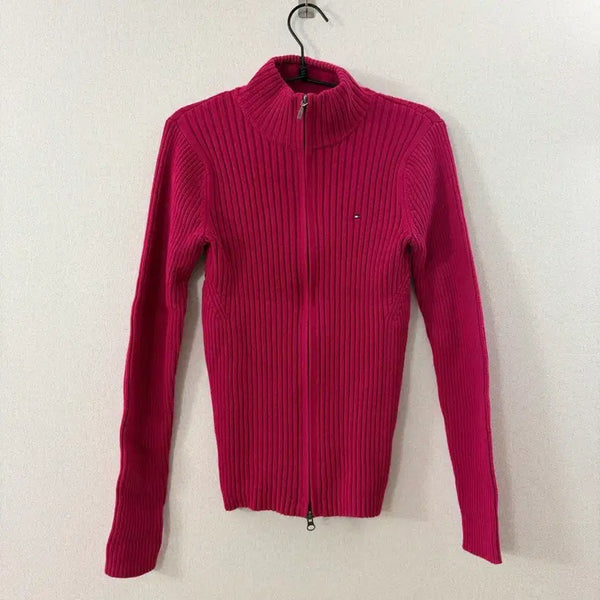 [BUNJANG] Tommy Hilfiger Women's Knit Zip-Up Jacket M / 여성용 타미힐피거 니트집업 M