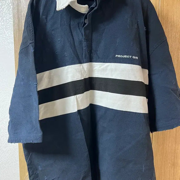 [BUNJANG] Project GR Bullied Polo Shirt Size 2 / 프로젝트gr 불리드 폴로셔츠 2사이즈