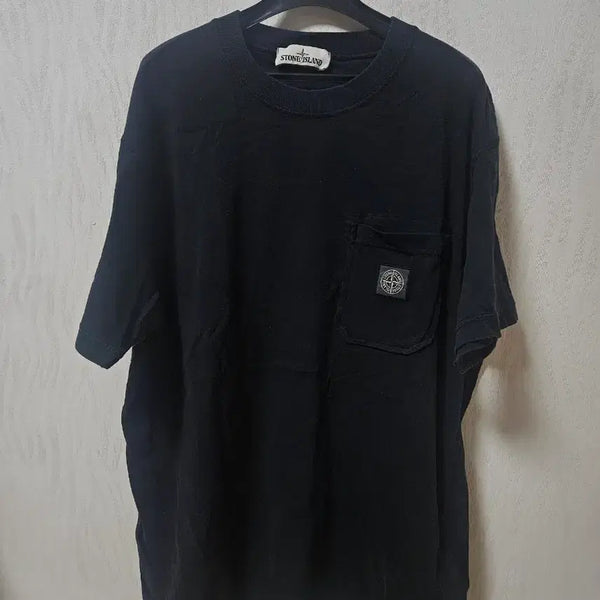 [BUNJANG] Stone Island Black Pocket T-Shirt / 스톤아일랜드 포켓 반팔 티셔츠 매장판 블랙