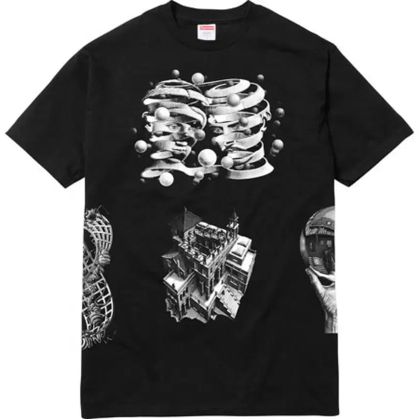 [BUNJANG] Supreme MC Escher College Short Sleeve T-Shirt XL / (XL) supreme 슈프림 mc에셔 컬리지 반팔 티