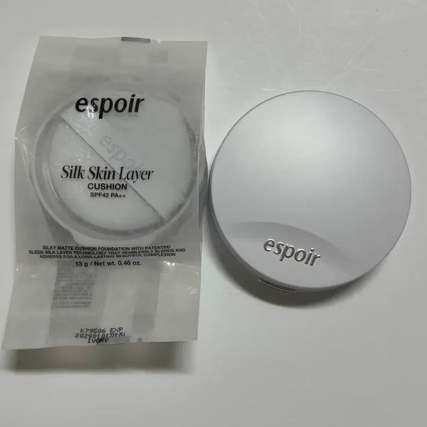 [BUNJANG] Espoir Silk Skin Layer Cushion SPF40 PA++ (21 Ivory) - 2x 13g / (새상품) 에스쁘아 실크 스킨 레이어 쿠션 21 아이보리