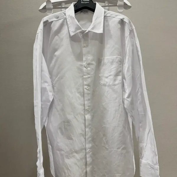 [BUNJANG] Linen Oversized White Shirt Size 54 / 린넨 오버핏 화이트 셔츠 54사이즈