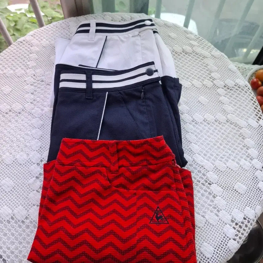 [BUNJANG] Le Coq Sportif & Elle Golf Women's 3-Piece Shorts Set / 르꼬끄 엘르골프여성 반바지 세트ㅡ3pㅡ가격내림
