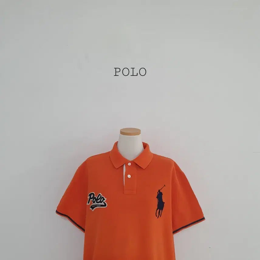 [BUNJANG] Polo Ralph Lauren Big Pony Orange Short Sleeve Polo T-Shirt XL / No.26070315 큐알 폴로 빅포니 오렌지 반팔 카라 티셔츠