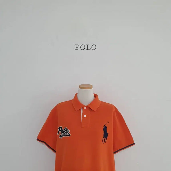 [BUNJANG] Polo Ralph Lauren Big Pony Orange Short Sleeve Polo T-Shirt XL / No.26070315 큐알 폴로 빅포니 오렌지 반팔 카라 티셔츠