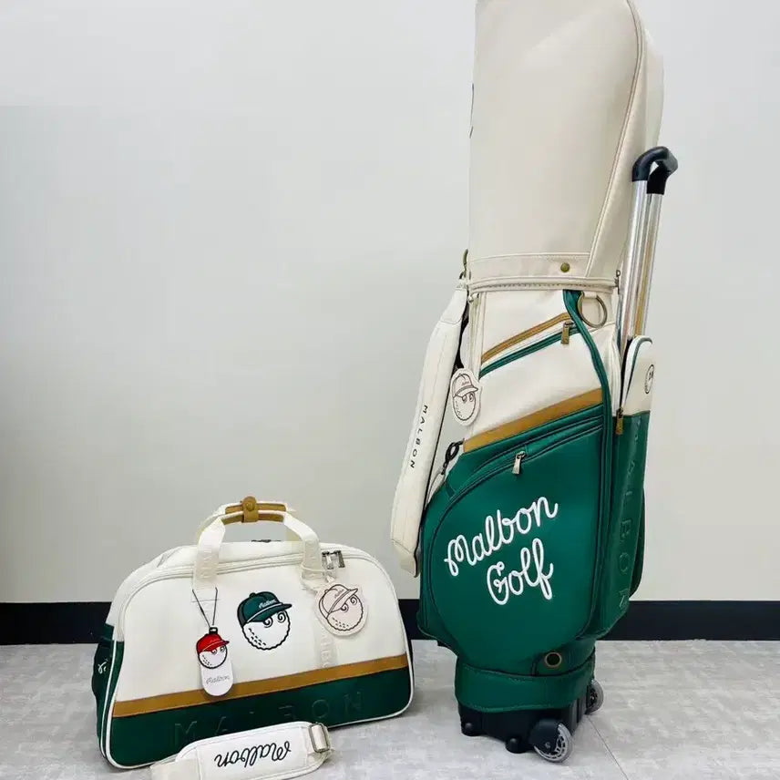[BUNJANG] Malbon Trolley Caddy Bag + Boston Bag Set / (당일배송가능) 말본 트롤리 캐디백+보스턴백(새제품)