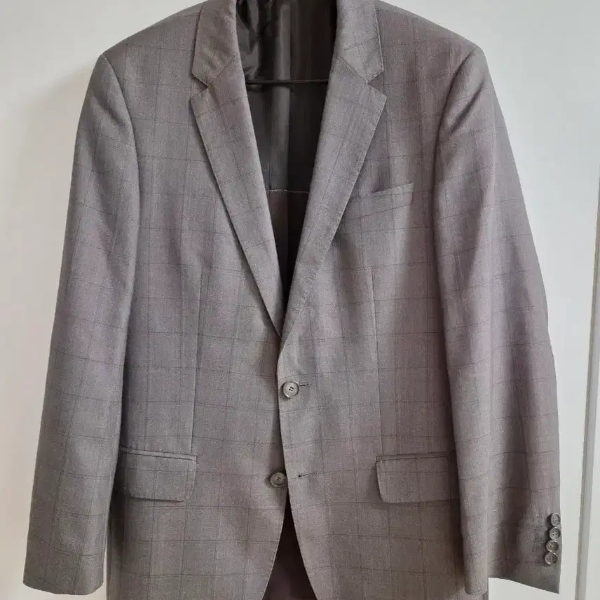 [BUNJANG] Hugo Boss Men's Brown Check Wool Silk Blend Suit Set / 남성 HUGO BOSS 휴고보스 정장 수트 셋업 세트