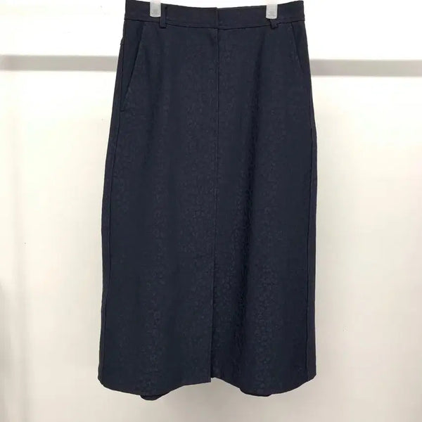[BUNJANG] Club Monaco Leopard Jacquard Long Skirt / 클럽모나코 레오파드 자카드 스커트 S