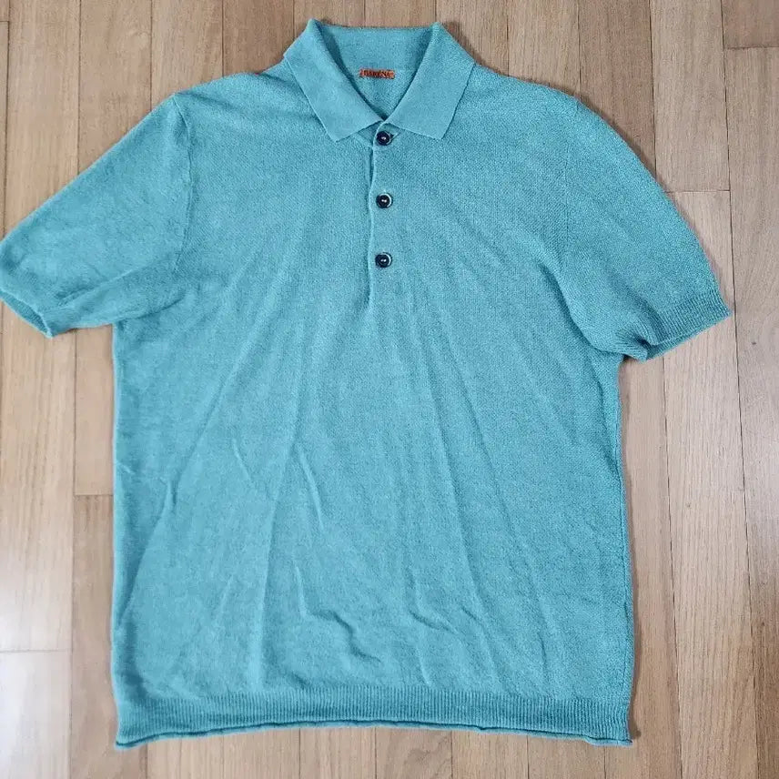[BUNJANG] Vareena Venezia Linen Knit Polo Shirt Mint 100-105 / 바레나 베네치아 린넨 니트 폴로티 100~105  민트