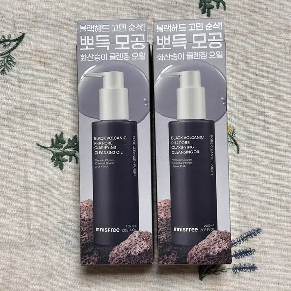 [BUNJANG] Innisfree Volcanic Clusters PHA Cleansing Oil (2-Piece Set) / 이니스프리 화산송이 파하 클렌징오일 2개 일괄