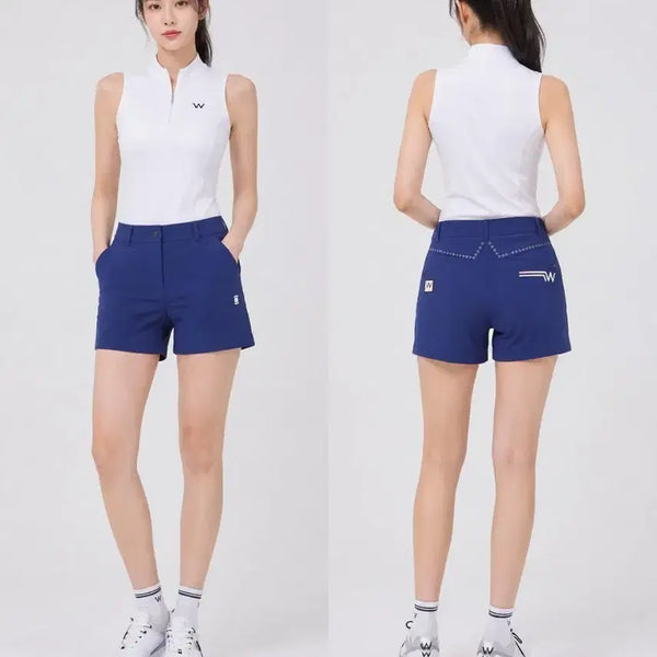 [BUNJANG] W Golf Wear Navy Shorts Size 25 / W 골프웨어 네이비 반바지 25