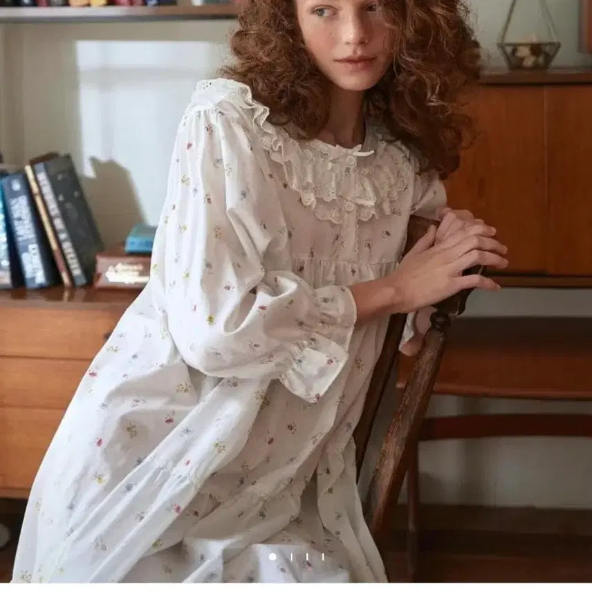 [BUNJANG] Ullala Pajamas Amite 7/10 Sleeve Dress Ivory / 울랄라 파자마 아미떼 7부 원피스