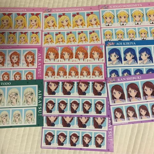 [BUNJANG] Aikatsu! Aikatsu Stars! Ichigo Yurika Aoi Ran Proof Photo Set / 아이카츠 아이엠스타 증명사진 이치고 유리카 아오이 란