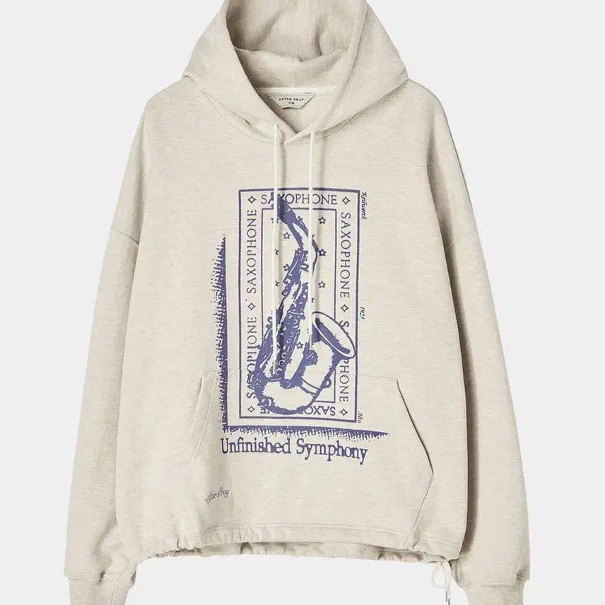 [BUNJANG] After Pray Symphony Hoodie Melange Grey / [L] 애프터프레이 심포니 후드티 멜란지 그레이