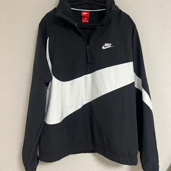 [BUNJANG] Nike Big Swoosh Anorak Jacket / 나이키 빅 스우시 블랙 아노락