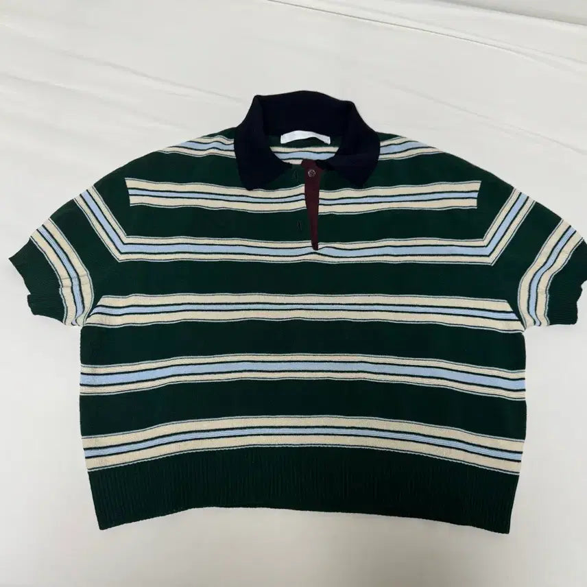 [BUNJANG] Vov Striped Collar Knit / 보브 스트라이프 카라니트