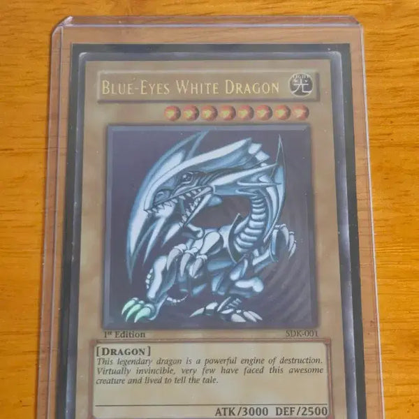 [BUNJANG] Yu-Gi-Oh! Blue-Eyes White Dragon SDK-001 1st Edition Card / 유희왕 푸른눈의백룡 SDK-001 1st Edition 카드