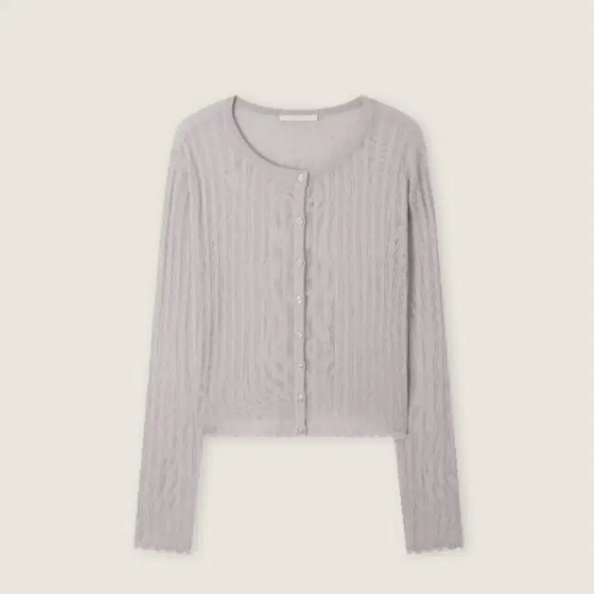[BUNJANG] Roem Linen Ribbed Cardigan / 로엠 린넨 긴팔 골지가디건 RMCKG25R98