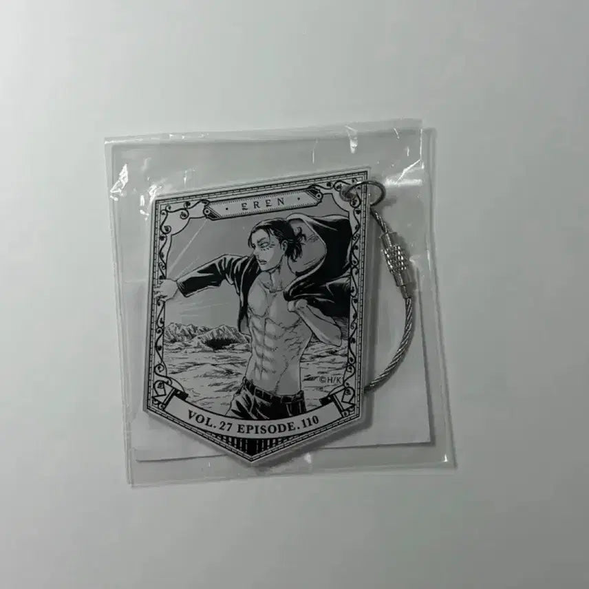 [BUNJANG] Attack on Titan Eren Birthday Limited Original Art Keyring / 진격의거인 에렌 생일 한정 아크릴 원화 키링