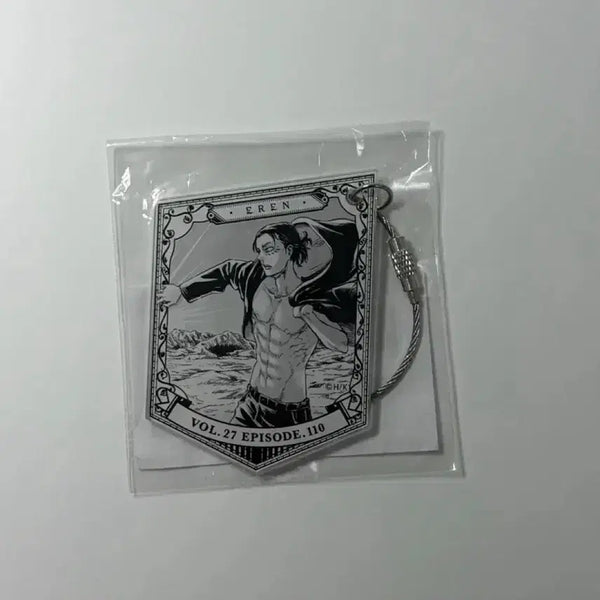 [BUNJANG] Attack on Titan Eren Birthday Limited Original Art Keyring / 진격의거인 에렌 생일 한정 아크릴 원화 키링