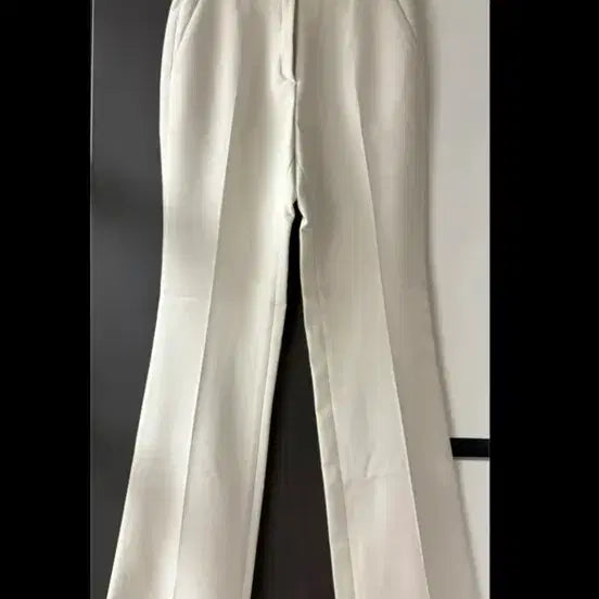 [BUNJANG] Reine Ivory Bootcut Slacks (S, Front Zip) / 렌느 아이보리 부츠컷 슬랙스 (S)(앞지퍼) 새제품