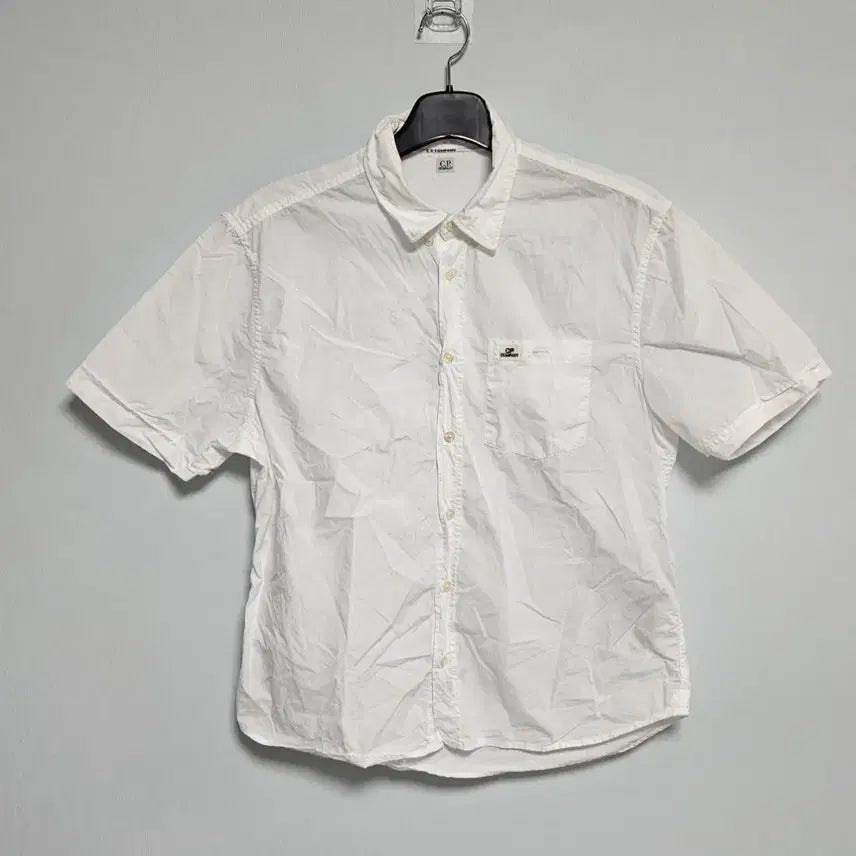[BUNJANG] CP Company White Short Sleeve Shirt M / No.146 CP컴퍼니 화이트 반팔 셔츠 ( M )